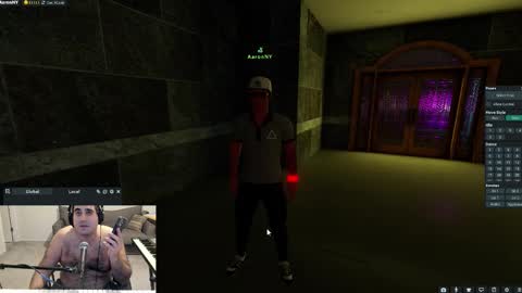 Snapshot of aaroleplayer chatting on 12-22-25, 12:18 Aaron online show from 12-22-25, 12:18