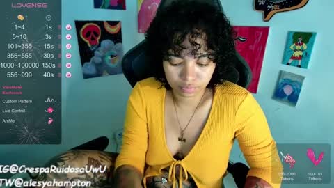 Snapshot of alesyahampton chatting on 01-21-25, 10:08 Crespa Ruidosa online show from 01-21-25, 10:08