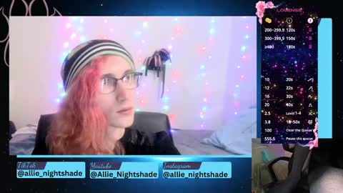 Allie Nightshade online show from 12-29-24, 09:52