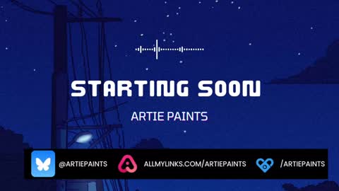 Artie Paints online show from 01-03-25, 01:05