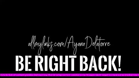 Snapshot of ayanadelatorre chatting on 09-18-25, 11:29 Ayana Delatorre online show from 09-18-25, 11:29