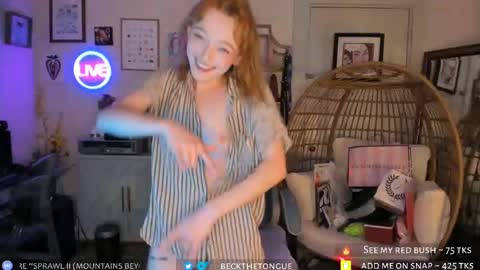 Snapshot of beckthetongue chatting on 10-09-25, 10:30 Beck the tongue online show from 10-09-25, 10:30