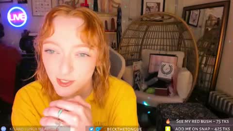 Snapshot of beckthetongue chatting on 10-11-25, 04:33 Beck the tongue online show from 10-11-25, 04:33