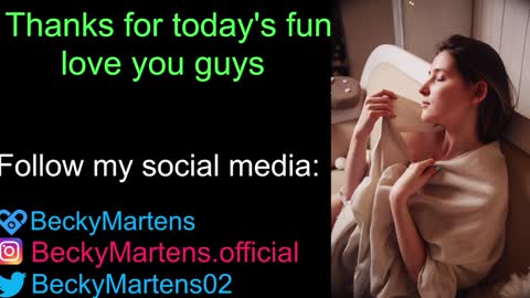 Snapshot of beckymartens chatting on 01-19-25, 07:36 BeckyMartens come join me on while im offline here online show from 01-19-25, 07:36