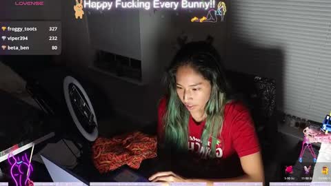 Snapshot of bunnycheekz chatting on 12-01-24, 11:14 Tokki bunny online show from 12-01-24, 11:14