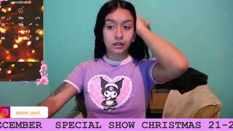 Snapshot of elaine_sun chatting on 12-18-24, 02:32 Elaine eli online show from 12-18-24, 02:32
