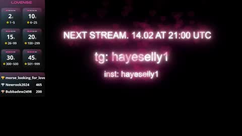 Snapshot of ella_hayes chatting on 02-13-25, 02:56 Ella NEXT STREAM 1TH DECEMBER 1200 - 0800 AM AT MOSCOW TIME online show from 02-13-25, 02:56