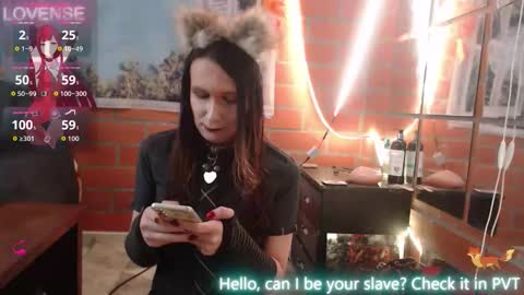 Snapshot of foxy_pet2 chatting on 10-31-25, 10:00 my name is Sofhia but you can call me any name you like Sir online show from 10-31-25, 10:00