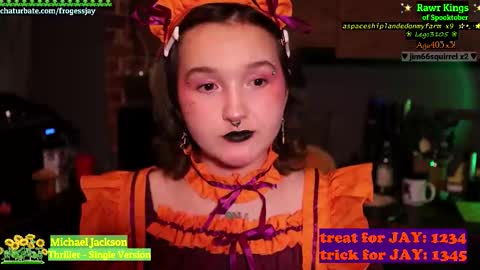 Snapshot of frogessjay chatting on 10-30-25, 09:26 Jaywise Frogfoot online show from 10-30-25, 09:26