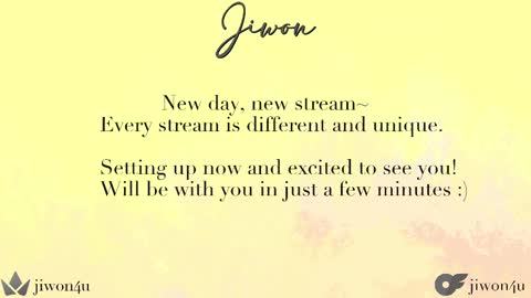 Snapshot of jiwon4u chatting on 02-14-25, 01:29 Jiwon online show from 02-14-25, 01:29