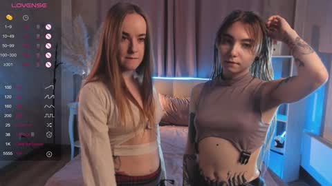 Hello our names are Kate and Alice this is our first day here. online show from 01-14-25, 01:04