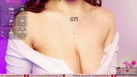 Snapshot of sampuckettbaby chatting on 10-22-25, 03:01 sampuckettbaby online show from 10-22-25, 03:01