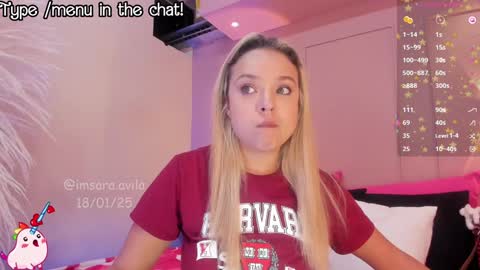 Snapshot of saraavila_ chatting on 01-19-25, 09:55 SaraAvila  online show from 01-19-25, 09:55