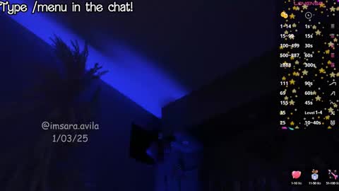 Snapshot of saraavila_ chatting on 03-02-25, 08:38 SaraAvila  online show from 03-02-25, 08:38