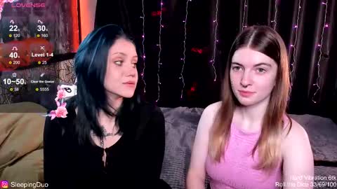 Snapshot of sleepingduo chatting on 10-21-25, 09:21 Hi We are Iva and Angela Nice to meet u 3 online show from 10-21-25, 09:21