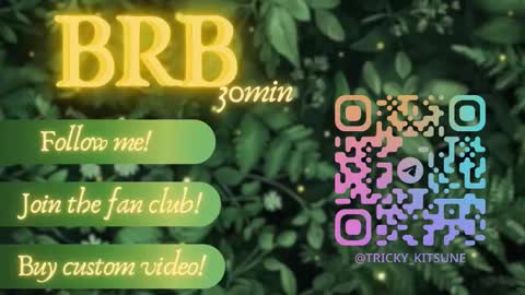 Snapshot of trickykitsune chatting on 10-13-25, 01:11 trickykitsune online show from 10-13-25, 01:11