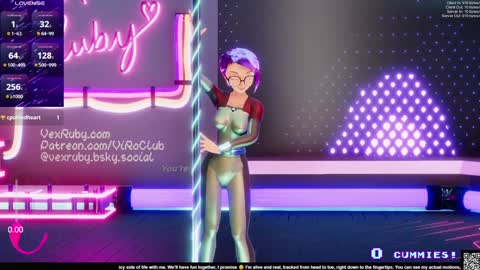 Snapshot of vexruby chatting on 01-24-25, 02:07 Vex Ruby online show from 01-24-25, 02:07