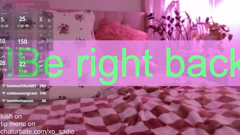 Snapshot of xo_sadie chatting on 12-30-24, 07:26 Xo Sadie online show from 12-30-24, 07:26