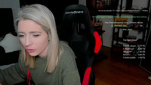 Lisaonthemoon online show from 01-18-26, 08:56