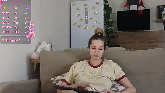 Girl alone home online show from 01-31-25, 06:25
