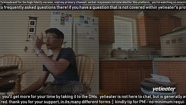 Snapshot of yetieater chatting on 01-13-25, 09:42 yetieater online show from 01-13-25, 09:42