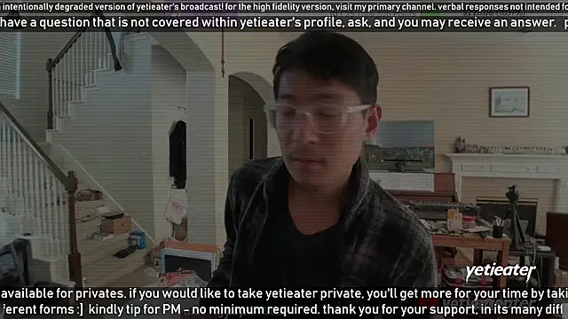 Snapshot of yetieater chatting on 01-21-25, 08:54 yetieater online show from 01-21-25, 08:54