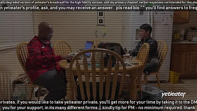 Snapshot of yetieater chatting on 01-26-25, 02:24 yetieater online show from 01-26-25, 02:24