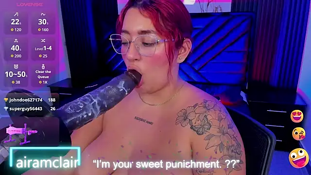 Snapshot of airamclair chatting on 11-16-25, 09:04 airamclair online show from 11-16-25, 09:04