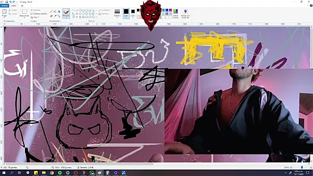 Snapshot of 3v1l chatting on 11-13-25, 10:36 3v1l online show from 11-13-25, 10:36