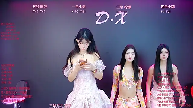 Snapshot of DX-003 chatting on 12-02-25, 06:41 DX-003 online show from 12-02-25, 06:41