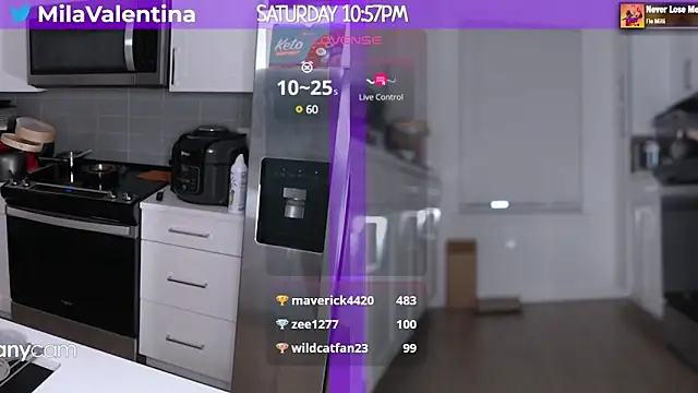 Snapshot of MilaValentina chatting on 03-04-25, 02:06 MilaValentina online show from 03-04-25, 02:06