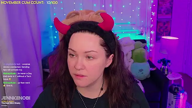 Snapshot of JennKenobi chatting on 11-07-25, 03:56 JennKenobi online show from 11-07-25, 03:56