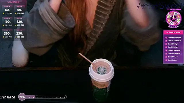 Snapshot of ArtofSweet chatting on 10-28-25, 08:00 ArtofSweet online show from 10-28-25, 08:00